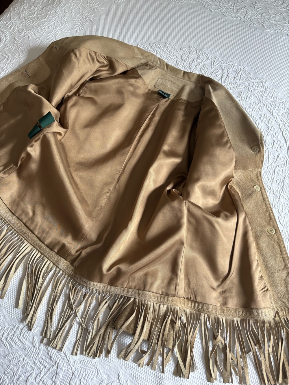 Ralph Lauren Dry Goods suede fringe western leather jacket concho women’s S - Picture 10 of 16
